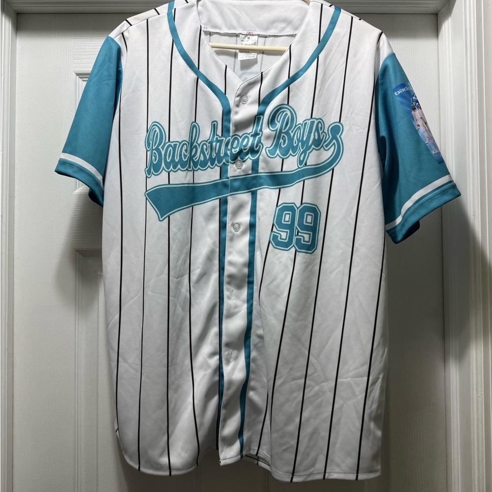 Backstreet Boys Striped Baseball Jersey